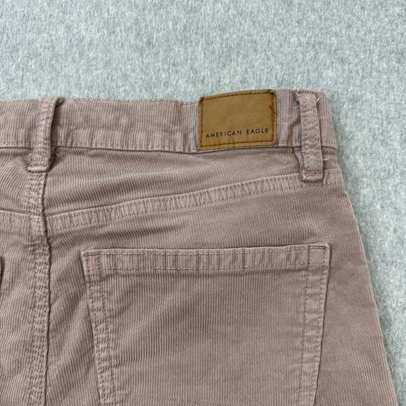 American Eagle Pants WMNS 2 Purple Corduroy Stretch 90s Straight Leg Regular Fit - Picture 3 of 7